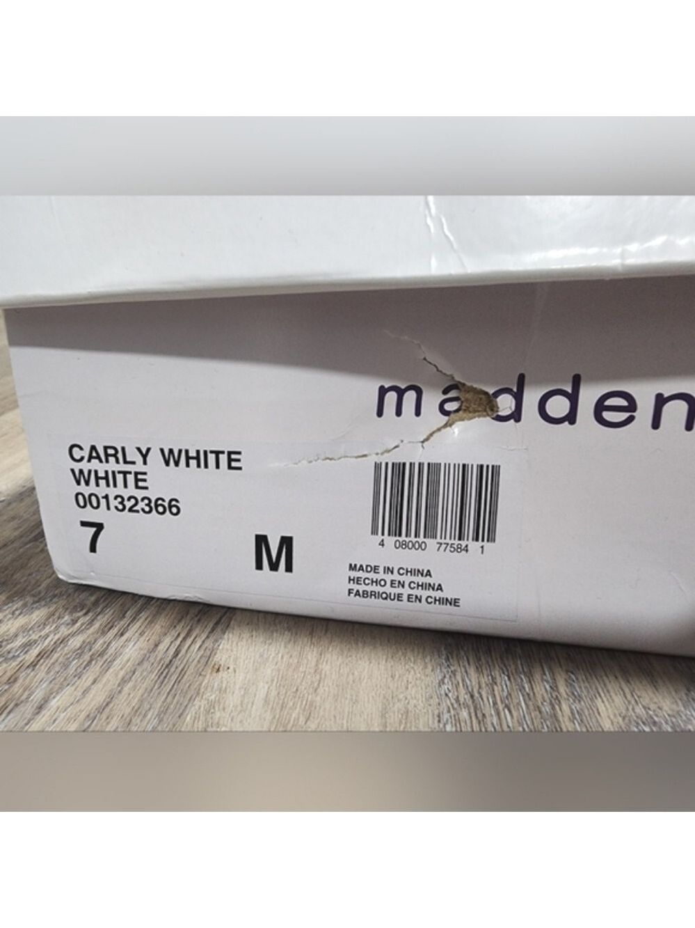 Madden Girl Women's Carly Espadrille Wedge Sandal White Size 7 - New in Box - Picture 10 of 11